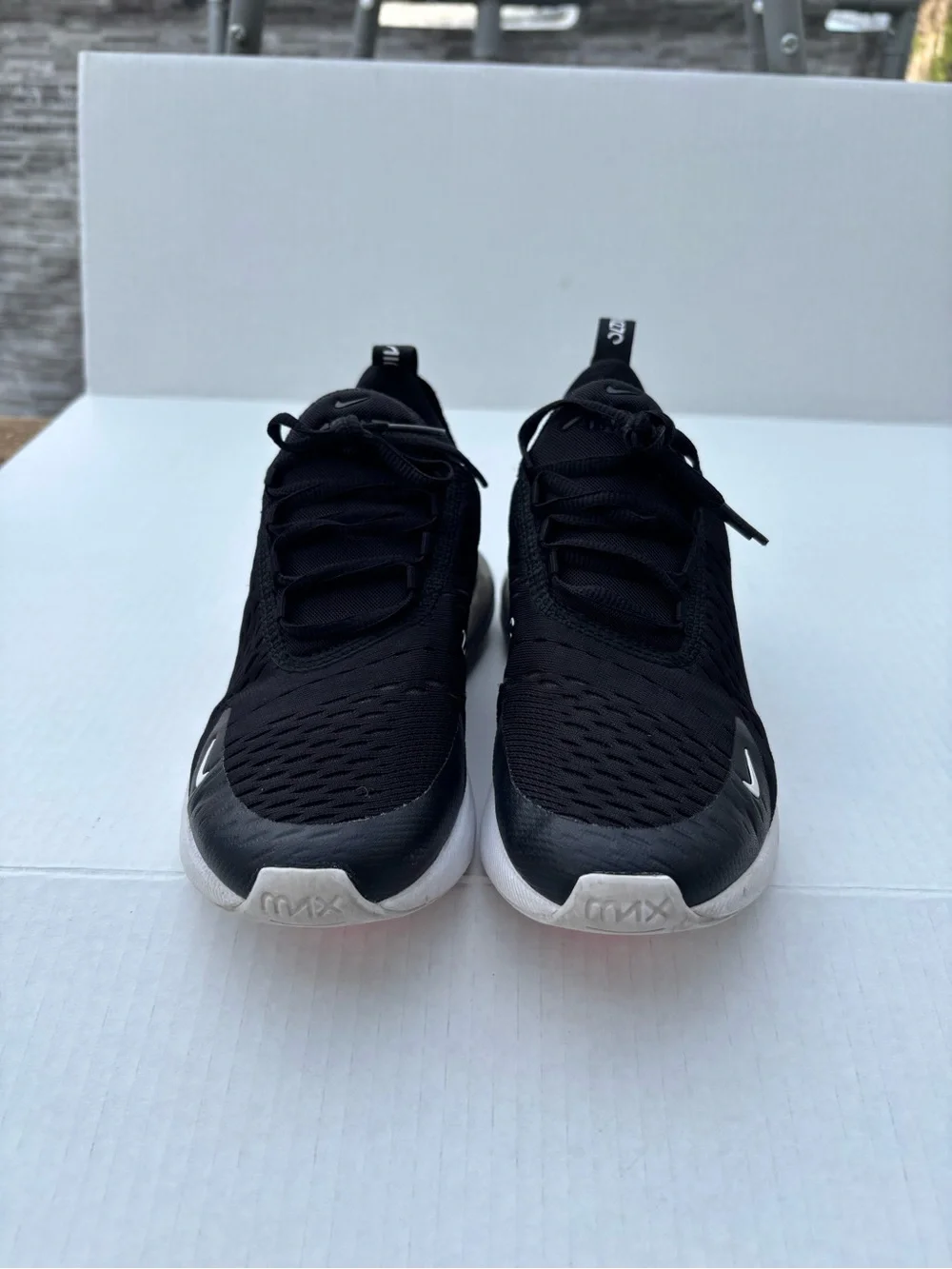 Nike Air 270 Black and White Athletic Sneakers size 5.5Y